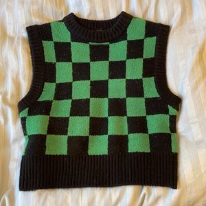 Checkered tank sweater (new with tags)